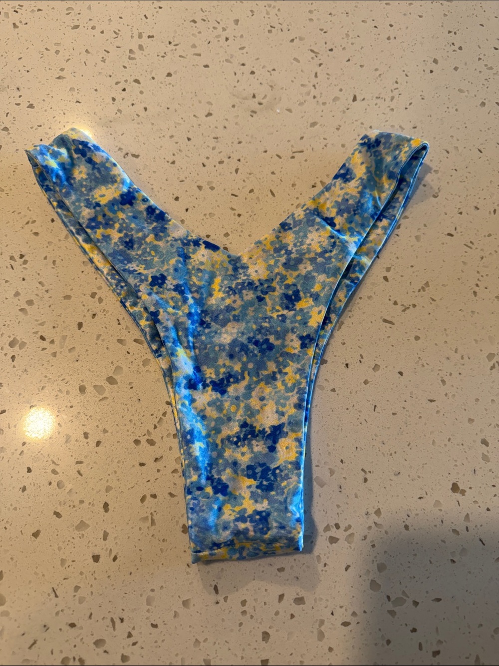 Kulani Kinis Blue and Yellow Floral Bikini Bottom